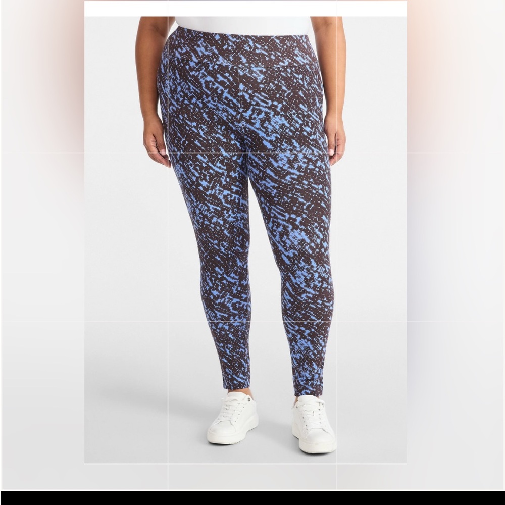 NWT 4X Terra and sky leggings blue stretchy 811